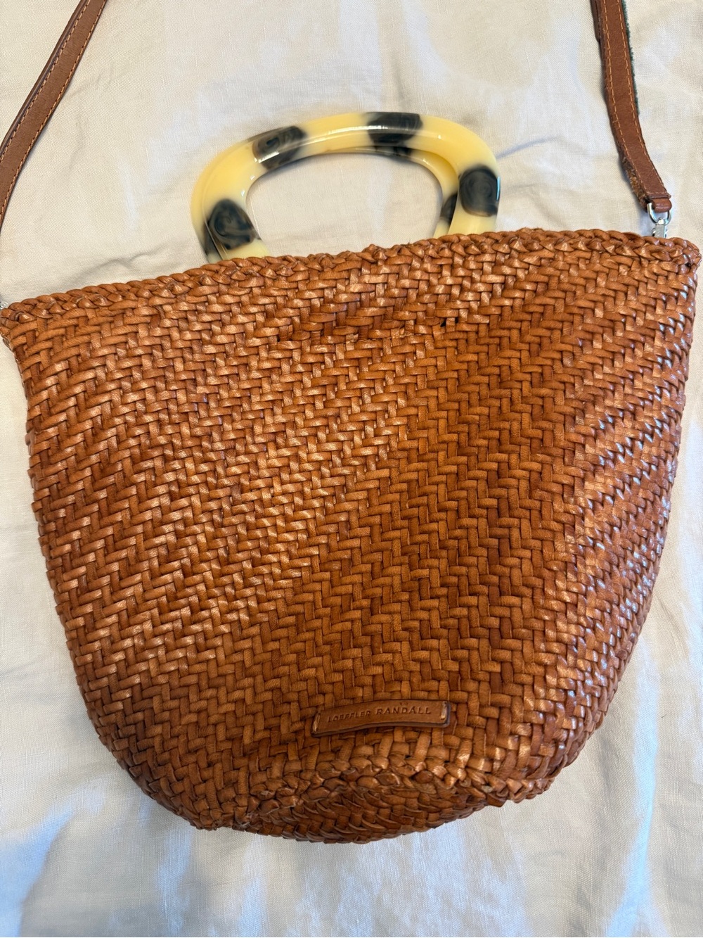 Loeffler Randall Woven Tote Bag in Brown